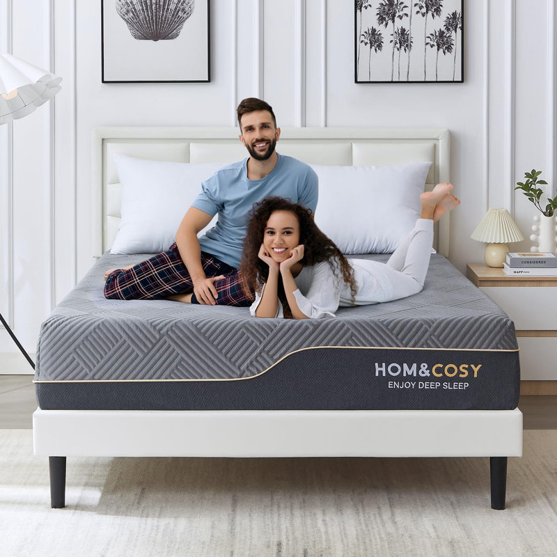 Alwyn Home Memory Foam Firm & Luxury Cooling Gel Green Tea Mattress, 10", Full 