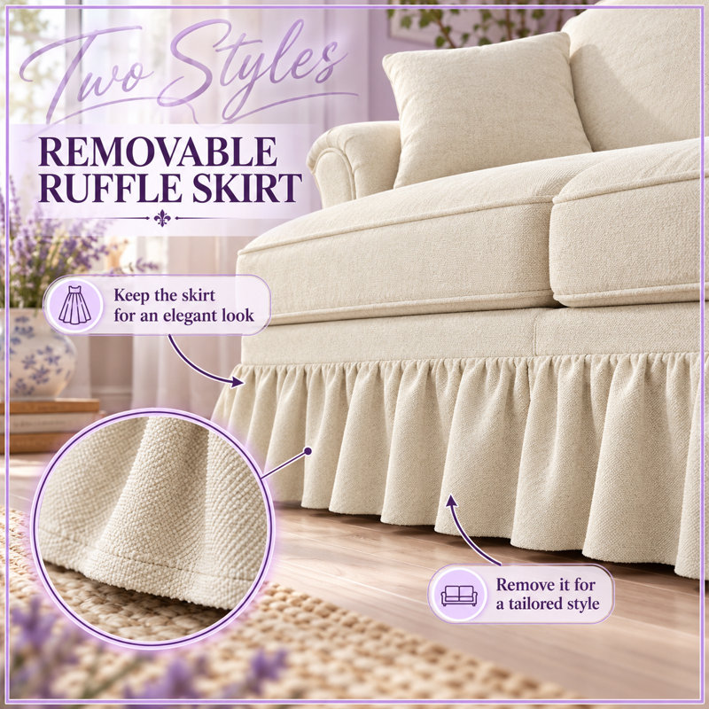 Laurence Upholstered 72.8 " Chenille Sectional, Beige