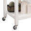 Chariot de cuisine noir et blanc avec 1 armoire