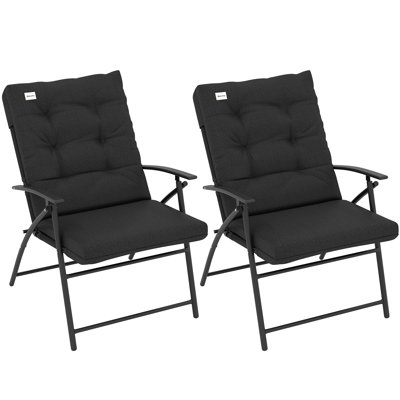 Ensemble de 2 chaises de camping pliantes pour l'extérieur