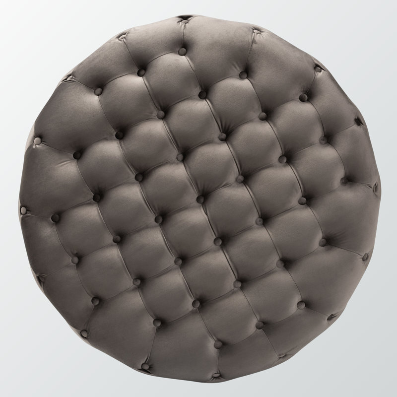 Izic Upholstered Ottoman, Gray