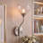 Dimmable Metal Wall Sconces with Petal Shaped Glass Shade-1870849107