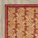 Tapis rouge à motif floral Plume