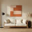 Minimalisme 32, art mural en métal beige-1630293639