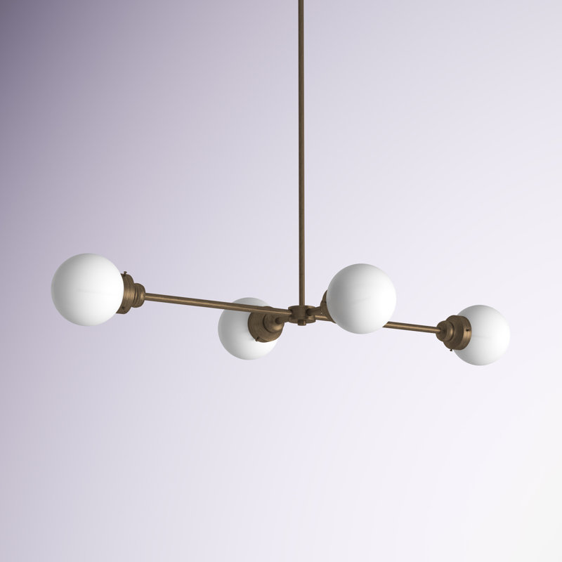 Lustre sphérique spoutnik à 4 lumières Rabehi