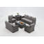 Ensemble de conversation en osier / rotin pour 7 personnes avec coussins Aun-1057156538-1018763149