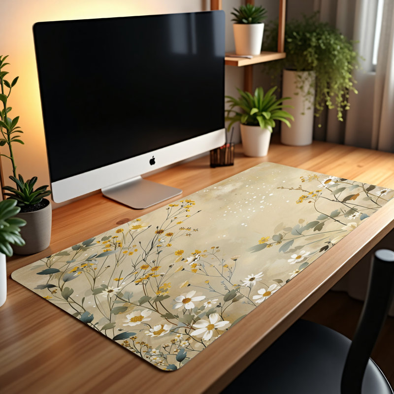Polyester Desk Pad, 14.4x12.1