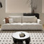 Coussin modulaire beige en polyester-1966612245