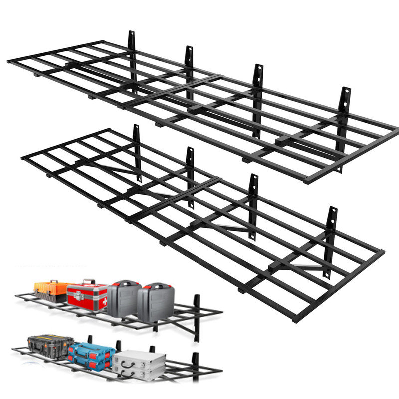 60.96cm W Metal Wall Mounted Shelving Unit