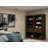 Mulberry Contemporary Modern Open Wardrobe Closet with Drawers and Adjustable Shelves in Chestnut Brown-918661423