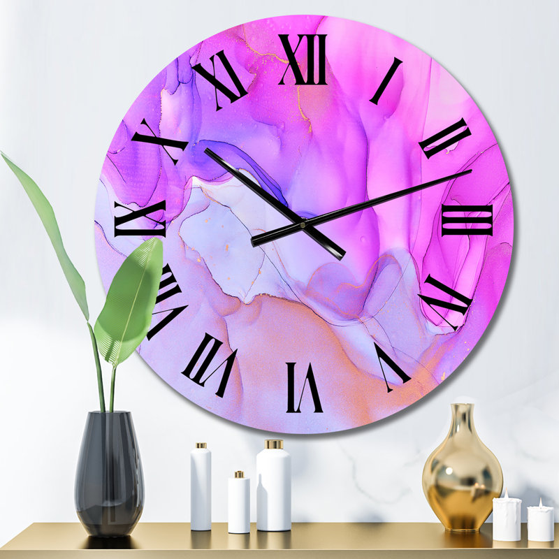 Horloge murale rose, Petit