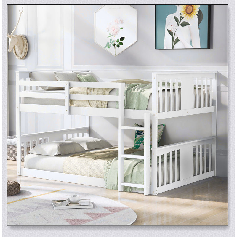 Full Over Full Bunk Bed With Ladder