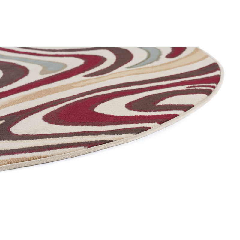 Tapis contemporain beige Wilsey, Tour 7'10"