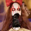 «Haunted Hill Farm» 5 pieds 5 pouces debout Pop-Up Creepy Lady Halloween avec mouvement Pop-Up et lumière DEL