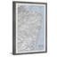 Vue de dessus bleu - Reproduction d'art graphique sur papier encadré-843225128