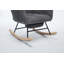 Chaise berçante moderne, fauteuil oscillant rembourré-12685869