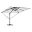 Roma Parasol with LED Strip Lights Aluminium and Polyester Garden Shade-515771277-515771268