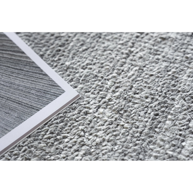 Plush Area Rug in Dark Silver, Rectangle 9' x 12'