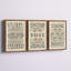 Motif «Bazar Triptych» par Marmont Hill - Ensemble de 3 reproductions de cadres photo sur papier-29546924