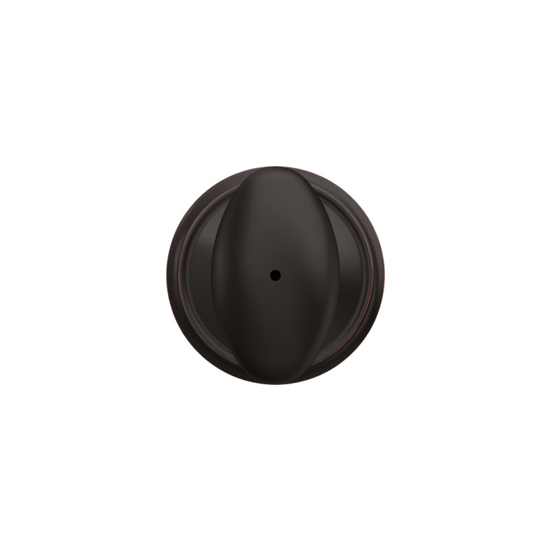 Siena Bed and Bath Lock Knob, Aged Bronze