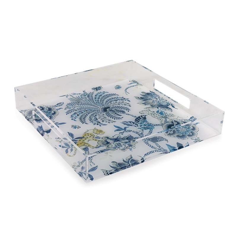 Williamsburg Tray, Blue/White