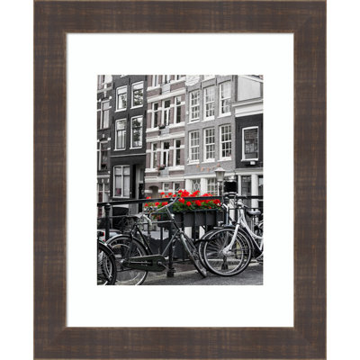 Domonigue Brown Wood Picture Frame with Mat