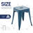 Counter Stool Set Of 2,18" Industrial Stackable Metal Bar Stools, Backless Metal Dining Chairs For Indoor Outdoor Kitchen Classroom-1212882548-1213110269