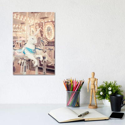 Rabbit Carousel - Wrapped Canvas Print