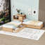 Lit plateforme simple en bois avec tiroirs de rangement, lit gigogne et bureau-1588393276