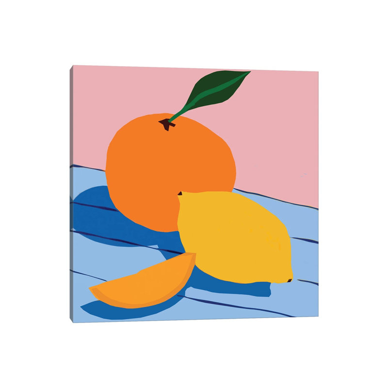 Summer Fruits Illustration by Art Mirano - Wrapped Canvas Painting, 45.72 cm H x 45.72 cm W