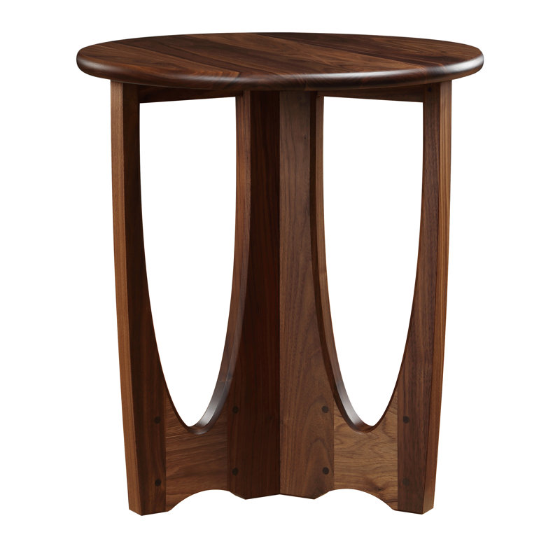 Walnut Grove Drink Table - Wood Top, 24" H x 22" W x 22" D