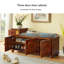 Banc de rangement rembourré pour chaussures-531185456