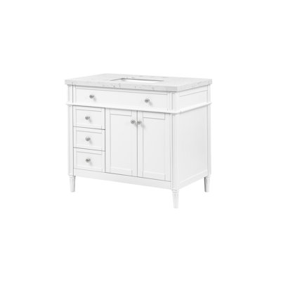 Meuble-lavabo de 37 po avec plateau en pierre reconstituée 37 po (7517VB37 + 7722VT37)