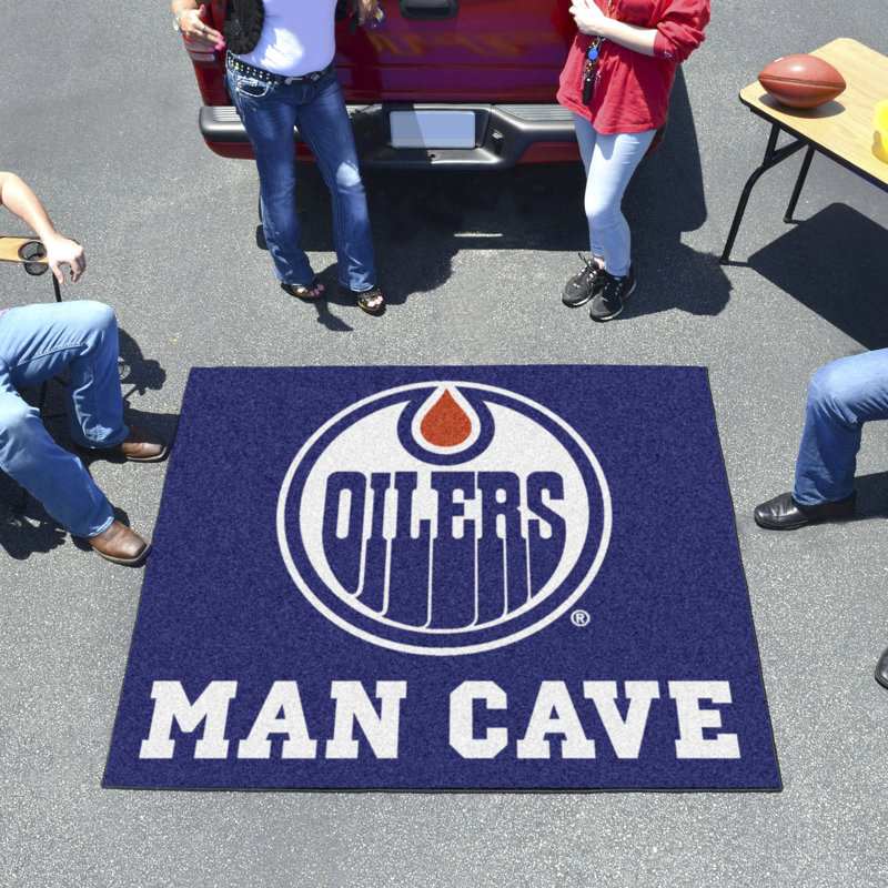 NHL Indoor Rug, Edmonton Oilers, Rectangle 5' x 6'