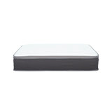 Plush 10 In. Pocket Spring King Size Hybrid Mattress In A Box, Gel Memory Foam Mattress For Comfortable Sleep, White/Gray