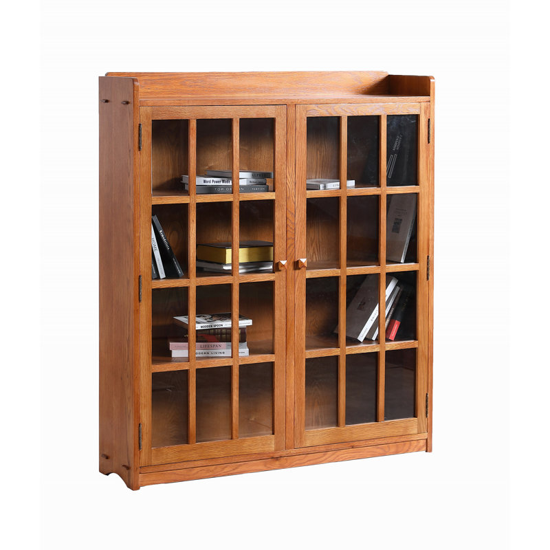Bibliothèque standard en bois massif H 55 "x l 48" Schulz, Brun