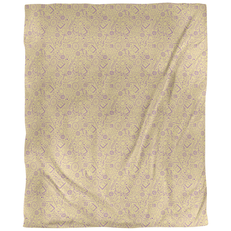 Katelyn Elizabeth Camouflage Duvet Cover, Brushed Polyester, Twin Duvet Cover, Yellow/Purple