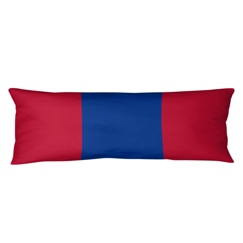 Polyester Medium Pillow, Buffalo Football,Red and Blue, Buffalo Football 