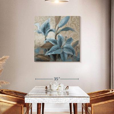 Harnek Soft Blue Blooms II