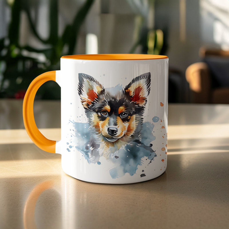 Mug, Orange, 3