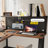 Brown + Black L-Shaped Solid Wood desk-259584376-259584378