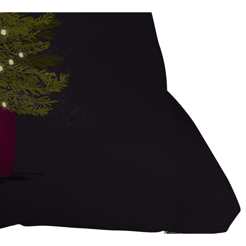 Coussin décoratif d’intérieur/d’extérieur merry christmas little tree, 16 po x 16 po