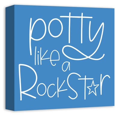 Art sur toile Potty Like a Rockstar