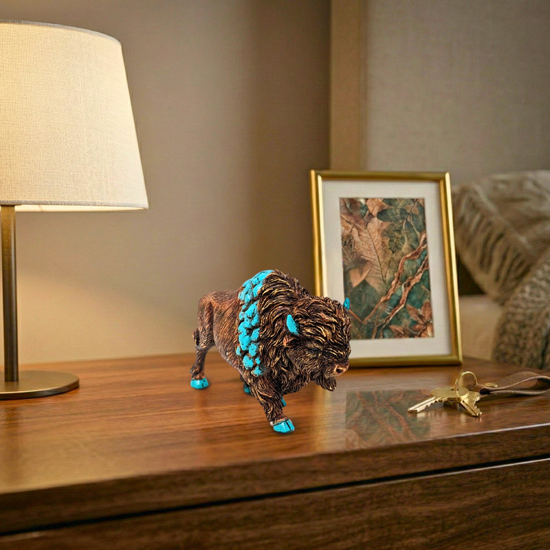 Figurine en résine Buffalo