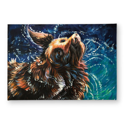 Wet Golden Retriever Shaking to Dry - Hyperrealist Door Mat