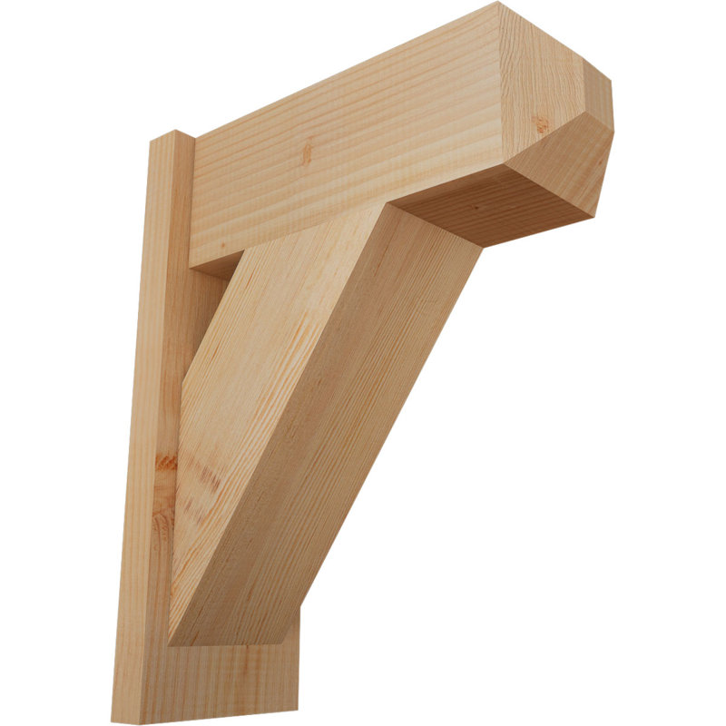 Artisan traditionnel en bois rustique, P 18 po x H 22 po, Sapin Douglas de 7 1/2 po (lisse)
