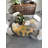 Aurelia Amber Gold Marble Round Dining Table