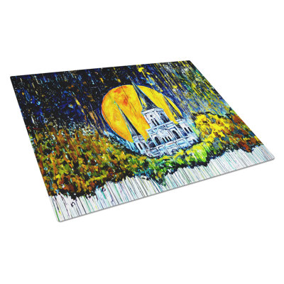 Moonlight Shadows Glass Cutting Board