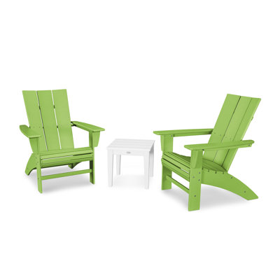 POLYWOOD® Modern Adirondack 2-Person Patio Seating Group
