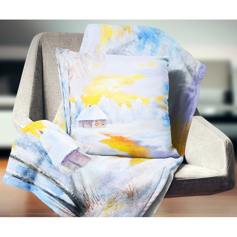 Landscape Throw Pillow, 16" x 16", Throw Pillow